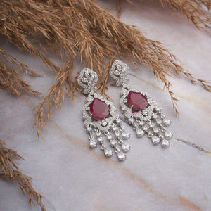 Reva Earrings - Red