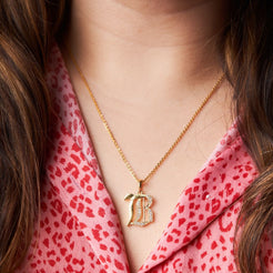 Roman Initial Necklace