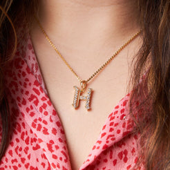 Roman Initial Necklace