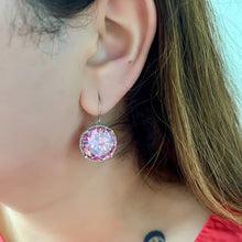 Load image into Gallery viewer, Round Drop Earrings - Pink
