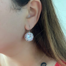 Load image into Gallery viewer, Round Drop Earrings - White
