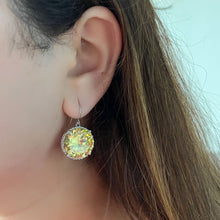 Load image into Gallery viewer, Round Drop Earrings - Yellow
