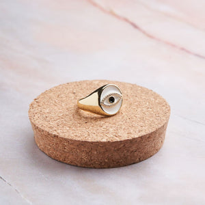 Round Evil Eye Ring