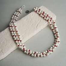 Load image into Gallery viewer, Ruhaniyat Pearl Lines - Red
