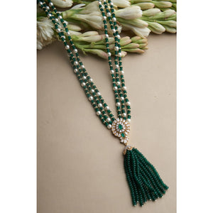 Ruhi Necklace - Green&Gold