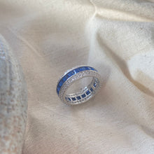Load image into Gallery viewer, Saira Eternity Ring - Blue
