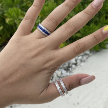 Load image into Gallery viewer, Saira Eternity Ring - Blue
