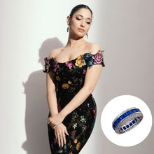 Load image into Gallery viewer, Saira Eternity Ring - Blue
