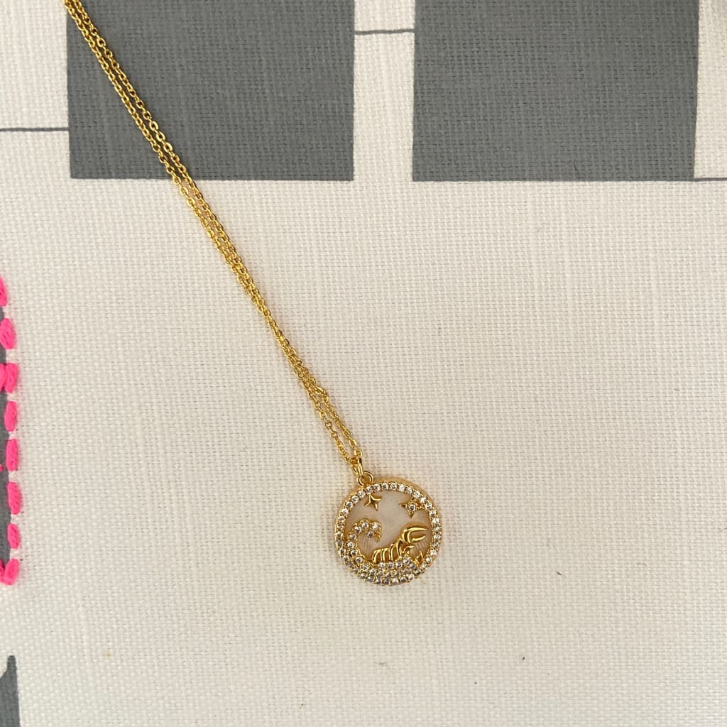 Scorpio Zodiac Chain - Gold