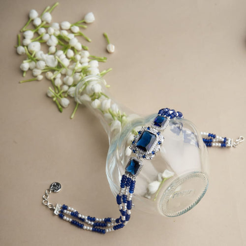 Shaizeen Choker Necklace - Blue