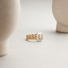 Load image into Gallery viewer, Sky Ring - White&amp;Gold / US 6
