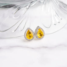 Load image into Gallery viewer, Xylia Earrings - Yellow&amp;Silver

