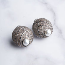 Load image into Gallery viewer, Zoya Earrings - Gunmetal - Yellow
